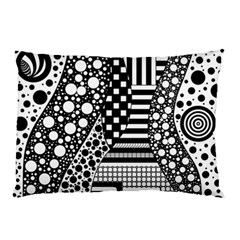 Black And White Pillow Case by gasi