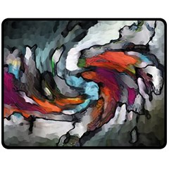 Abstract Art Fleece Blanket (medium) by gasi