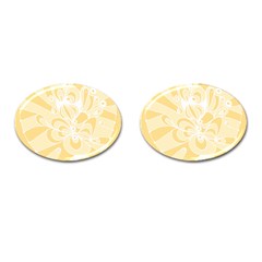 Amber Zendoodle Cufflinks (oval) by Mazipoodles