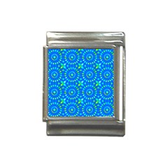 Kaleidoscope Blue Italian Charm (13mm) by Mazipoodles