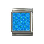 Kaleidoscope Blue Italian Charm (13mm) Front