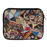 Background Embroidery Pattern Stitches Abstract Apple iPad 2/3/4 Zipper Cases Front