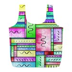 Colorful pattern Full Print Recycle Bag (L) Front