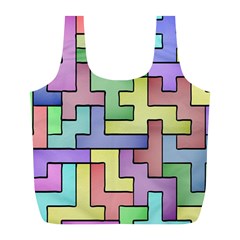 Colorful Stylish Design Full Print Recycle Bag (l) by gasi