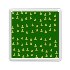 Green Christmas Trees Green Memory Card Reader (square) by TetiBright