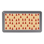 Red Christmas Tree Brown Memory Card Reader (Mini) Front