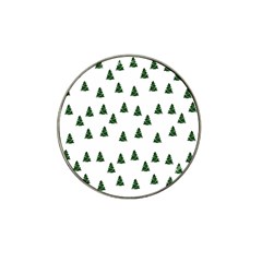 Green Christmas Trees White Hat Clip Ball Marker (4 Pack) by TetiBright