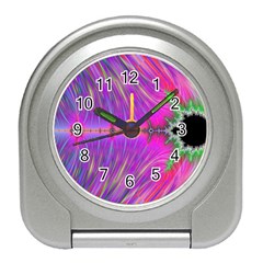 Fractal Fractals Abstract Art Travel Alarm Clock by Ravend