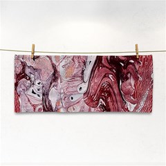 Cora; Abstraction Hand Towel by kaleidomarblingart