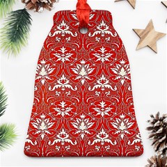 Red And White Christmas Ornament Ornament (bell) by ConteMonfrey