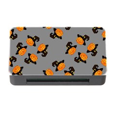 Pumpkin Heads With Hat Gray Memory Card Reader With Cf by TetiBright