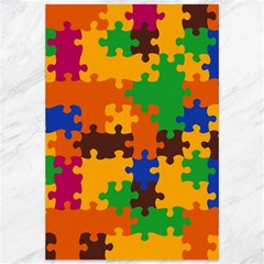 Retro Colors Puzzle Pieces                                                                        Canvas 12  X 18  by LalyLauraFLM