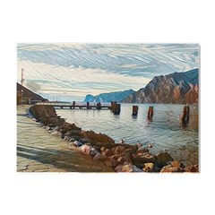 Ducks On Gardasee Crystal Sticker (a4) by ConteMonfrey