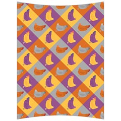 Chickens Pixel Pattern - Version 1b Back Support Cushion by wagnerps