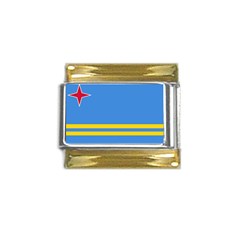 Aruba Gold Trim Italian Charm (9mm) by tony4urban