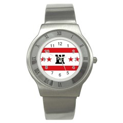 Drenthe Flag Stainless Steel Watch by tony4urban