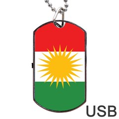 Kurdistan Flag Dog Tag Usb Flash (two Sides) by tony4urban