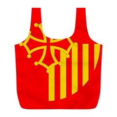 Languedoc Roussillon Flag Full Print Recycle Bag (l) by tony4urban