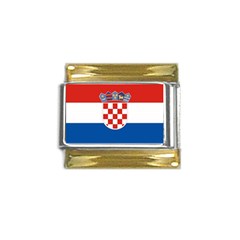 Croatia Gold Trim Italian Charm (9mm) by tony4urban