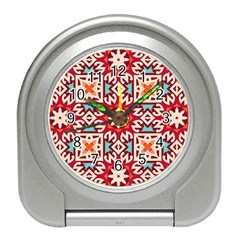 Geometric Pattern Seamless Abstract Travel Alarm Clock by danenraven