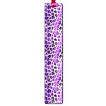 Purple Leopard  Large Book Marks Front
