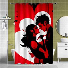 3 - Science Love And Art 2 - Science Love And Art Shower Curtain 48  X 72  (small)  by LemonPear