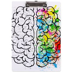 Brain-mind-psychology-idea-drawing A4 Acrylic Clipboard by Jancukart