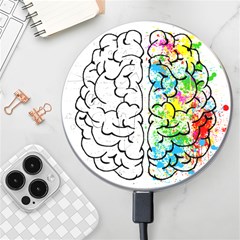 Brain-mind-psychology-idea-drawing Wireless Fast Charger(white) by Jancukart