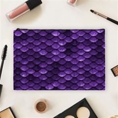 Purple Scales! Cosmetic Bag (large) by fructosebat