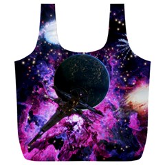 Spaceship Alien Futuristic Full Print Recycle Bag (xxl) by Ravend