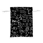 E=mc2 Text Science Albert Einstein Formula Mathematics Physics Lightweight Drawstring Pouch (M) Back