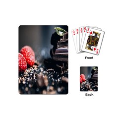 Chocolate Dark Playing Cards Single Design (mini) by artworkshop