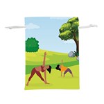 Large Lightweight Drawstring Pouch (S) Front