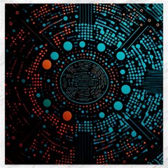 Big Data Abstract Abstract Background Canvas 12  X 12  by Pakemis