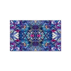 Denim On Pour Sticker Rectangular (10 Pack) by kaleidomarblingart