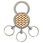 Biscuits Photo Motif Pattern 3-Ring Key Chain Front