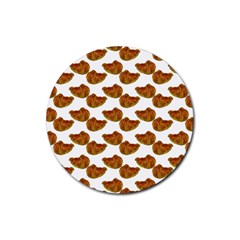 Biscuits Photo Motif Pattern Rubber Coaster (round) by dflcprintsclothing