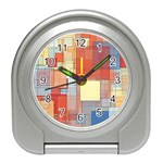 Art Abstract Rectangle Square Travel Alarm Clock Front