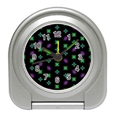 Pattern Background Bright Pattern Travel Alarm Clock by Ravend