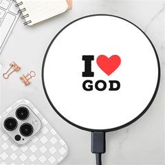I Love God Wireless Fast Charger(black) by ilovewhateva