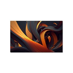 Swirls Abstract Watercolor Colorful Sticker Rectangular (10 Pack) by Ravend