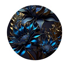 Flower Metal Flowers Sculpture Mini Round Pill Box (pack Of 5) by Ravend