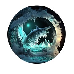 Sculpture Dinosaur Shark Frozen Winter Fantasy Mini Round Pill Box (pack Of 5) by Ravend