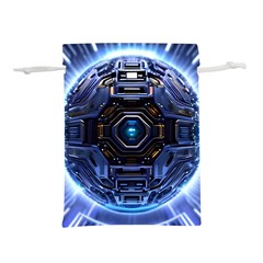 Ai Generated Digital Technology Computer Internet Lightweight Drawstring Pouch (l) by Ravend