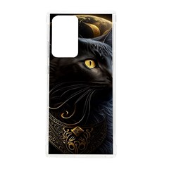 Ai Generated Cat Moon Feline Cute Samsung Galaxy Note 20 Ultra Tpu Uv Case by Ravend