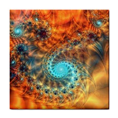 Fractal Math Abstract Mysterious Mystery Vortex Tile Coaster by Ravend