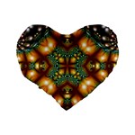 Background Abstract Fractal Annotation Texture Standard 16  Premium Flano Heart Shape Cushions Back