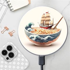 Ai Generated Noodles Pirate Chinese Food Food Wireless Fast Charger(white) by danenraven