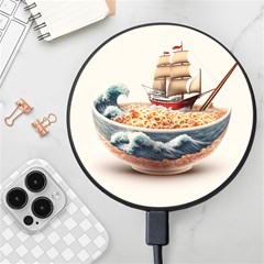 Ai Generated Noodles Pirate Chinese Food Food Wireless Fast Charger(black) by danenraven