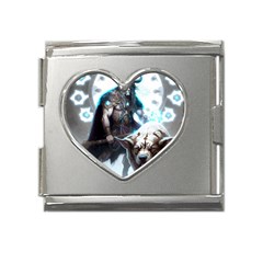 Ai Generated Viking God Fantasy Dog Norse Man Mega Link Heart Italian Charm (18mm) by danenraven